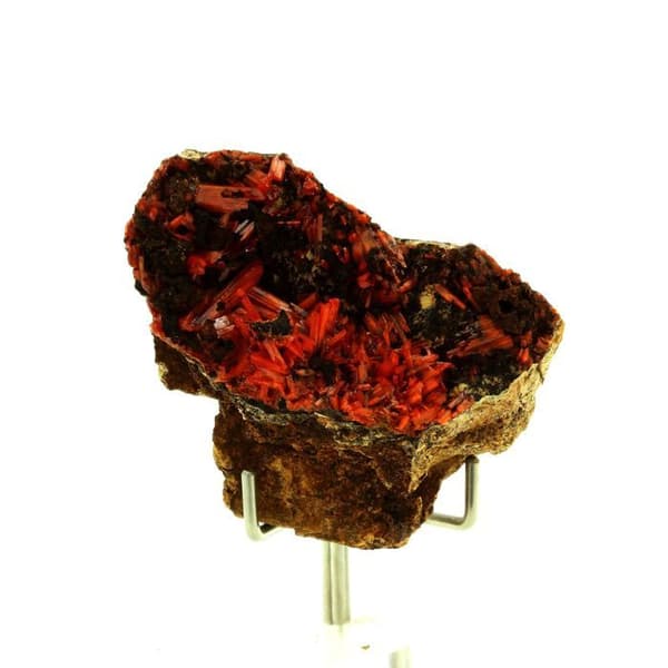 Stenar och Mineraler - ABIJOUX - Krokokit - Röd - 179,5 ct - Äkthetscertifikat