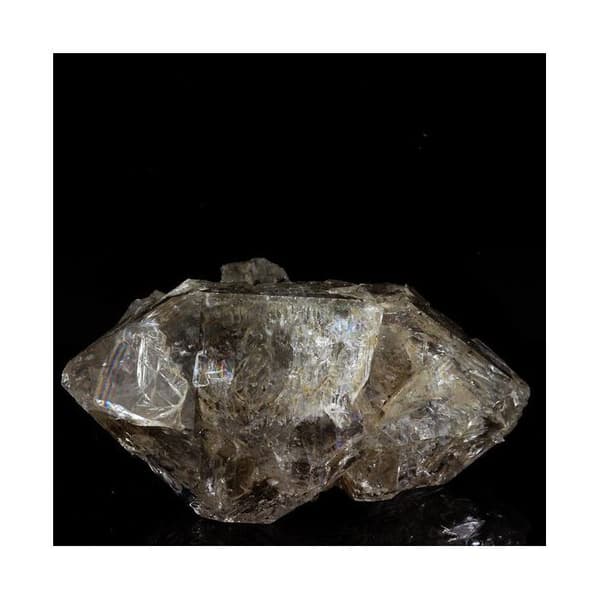 Kvartsfönster - ABIJOUX - 377,0 ct - Äkthetscertifikat - 60x50x30 mm - Grå