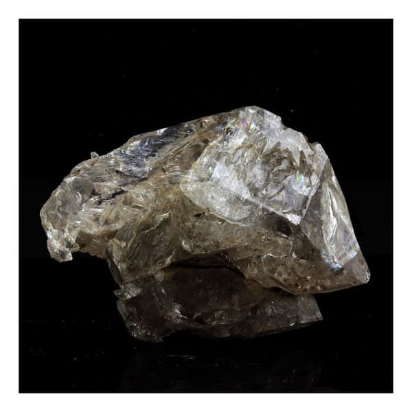 Kvartsfönster - ABIJOUX - 377,0 ct - Äkthetscertifikat - 60x50x30 mm - Grå