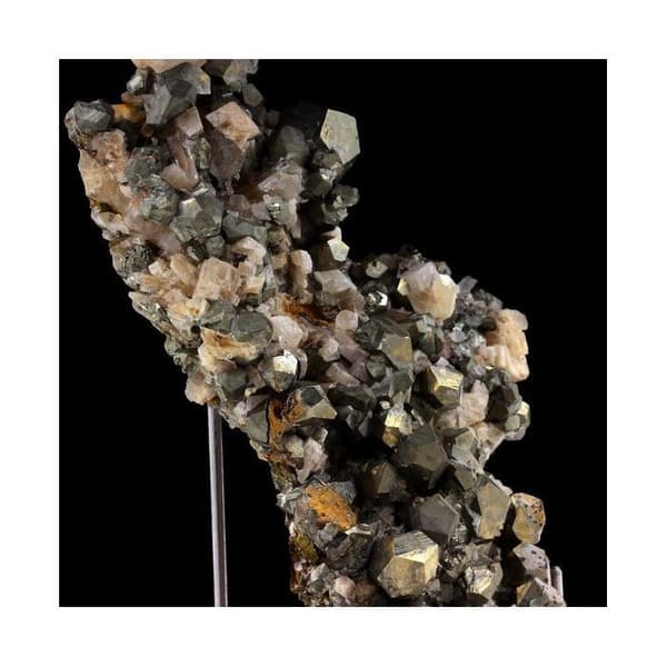 Stenar och Mineraler - ABIJOUX - Pyrit + Dolomit - 608.90 ct - Mésage Gruva, Frankrike