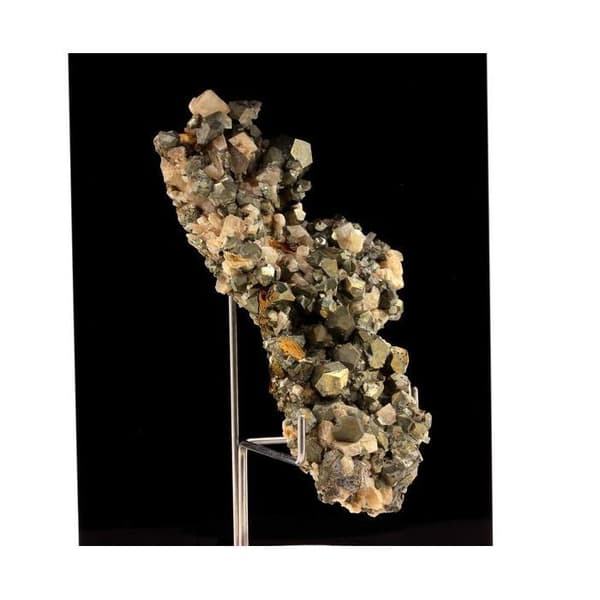 Stenar och Mineraler - ABIJOUX - Pyrit + Dolomit - 608.90 ct - Mésage Gruva, Frankrike
