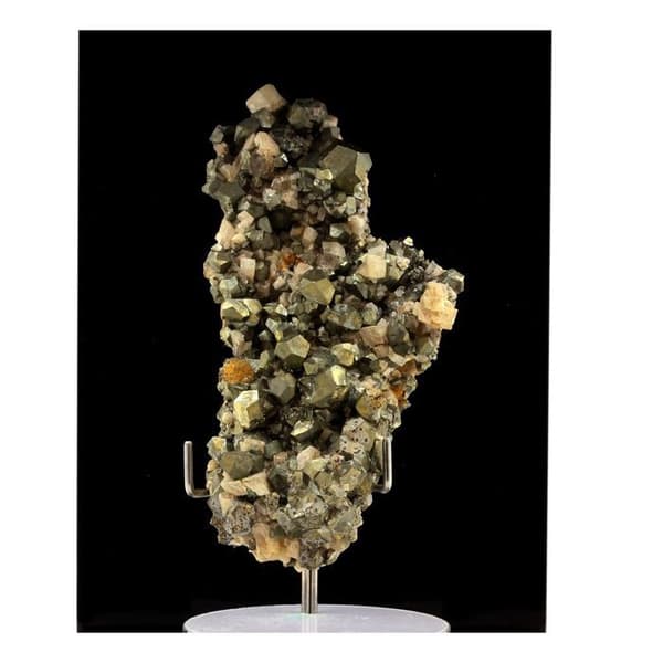 Stenar och Mineraler - ABIJOUX - Pyrit + Dolomit - 608.90 ct - Mésage Gruva, Frankrike