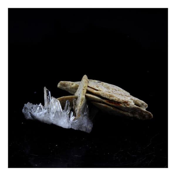 Pierre Naturelle - ABIJOUX - Siderit + Quartz - 39,05 ct - Pierre-Rousse Gruva, Vizille
