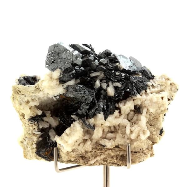 "Pärlor och Mineraler - ABIJOUX - Hematit + Albit - 516,5 ct - Binn Valley, Schweiz"