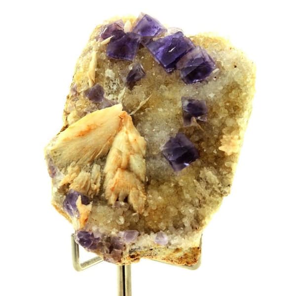 Stenar och mineraler - ABIJOUX - Fluorit + Kvarts + Barite - 219,0 ct - La Cabaña, Berbes, Spanien
