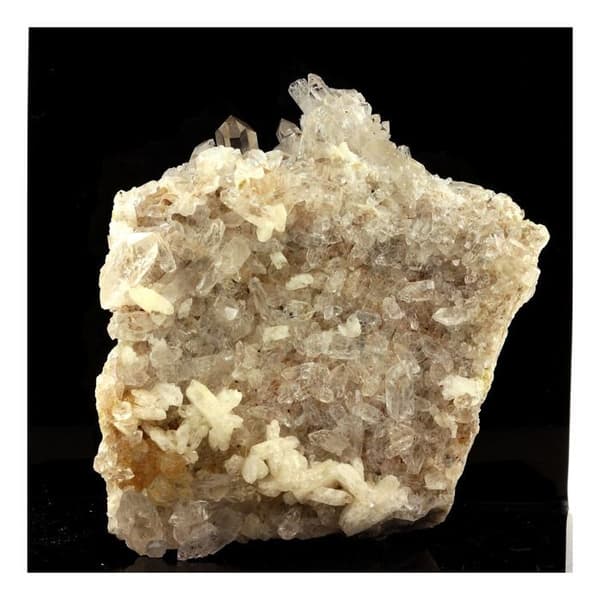 Stenar och mineraler - ABIJOUX - Kvarts + Albit - Freney d'Oisans, Isère, Frankrike