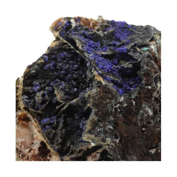 Stenar och Mineraler - ABIJOUX - Kuprit + Azurit - Mont-Roc Gruva - Äkthetsbevis - 1767 ct