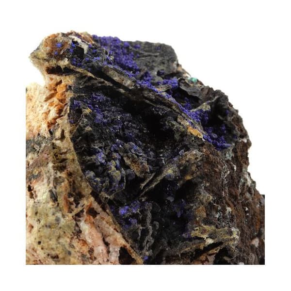 Stenar och Mineraler - ABIJOUX - Kuprit + Azurit - Mont-Roc Gruva - Äkthetsbevis - 1767 ct