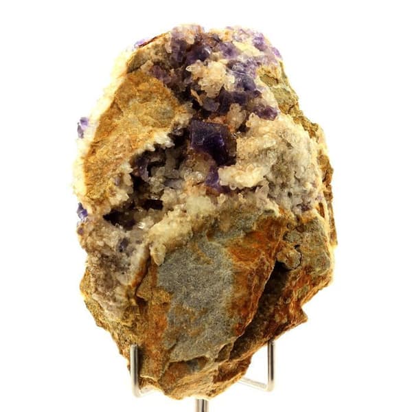 Stenar och mineraler - ABIJOUX - Fluorit + Kvarts - Naturmaterial - Blandat