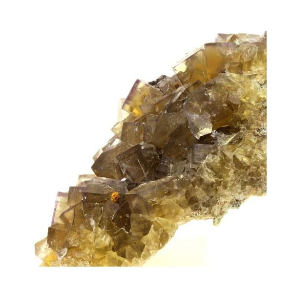 Fluorit - Valzergues - 392,5 ct - Gul - Kristall - Certifikat för äkthet
