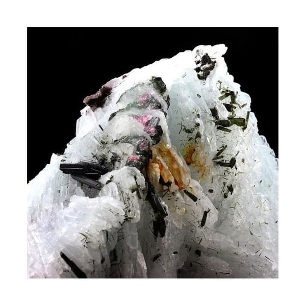 Stenar och Mineraler - ABIJOUX - Cleavelandite + Turmalin - 7383,5 ct - Äkthetscertifikat - Blandad