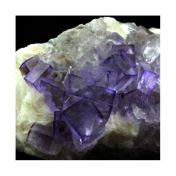Pierre Naturelle - ABIJOUX - Fluorit + Baryt - 1714 ct - Lila - Blandad