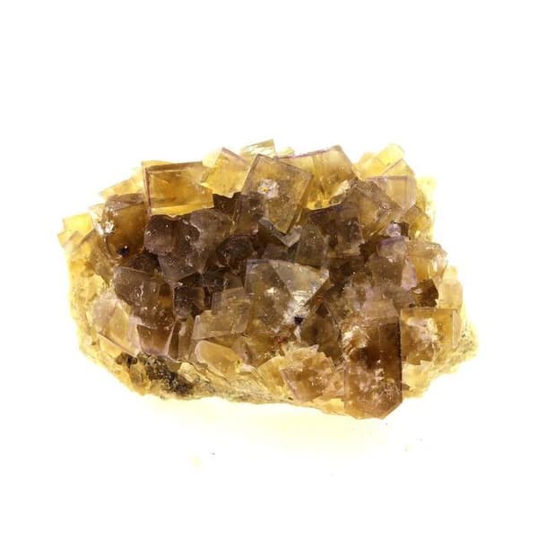 Stenar och mineraler. Flusspat. 252,0 cent. Valzergues, Aveyron, Occitanie, Frankrike..