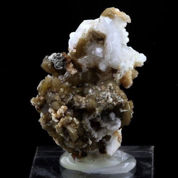 Stenar och mineraler - ABIJOUX - Analcime + Siderit - Naturmaterial - Blandat