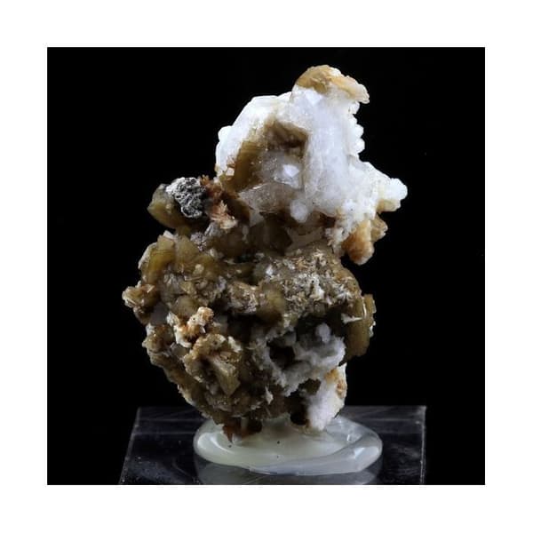 Stenar och mineraler - ABIJOUX - Analcime + Siderit - Naturmaterial - Blandat