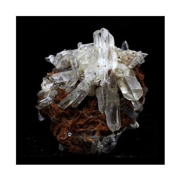 Stenar och mineraler - ABIJOUX - Quartz muzo + Siderite - Montjean, Vizille, Frankrike