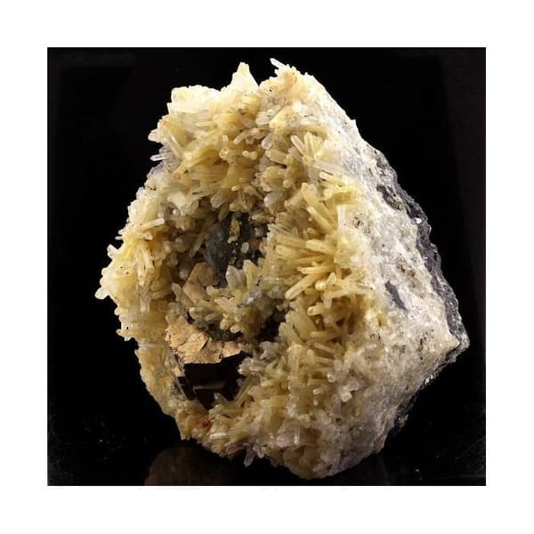 Stenar och Mineraler - ABIJOUX - Pyrrhotit + Kvarts - 1508 ct - Äkthetscertifikat