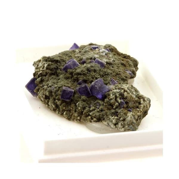 Fluorit - Stenar och Mineraler - 66,5 ct - Panasqueira-gruvorna - Äkthetscertifikat - Grå