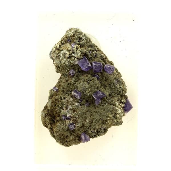 Fluorit - Stenar och Mineraler - 66,5 ct - Panasqueira-gruvorna - Äkthetscertifikat - Grå