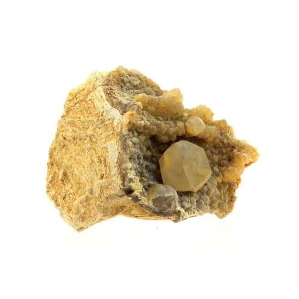 Calcit - Odefinierad - 304,5 ct - Lodève - Äkthetscertifikat - 43x48x31 mm