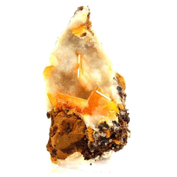 Wulfenit - Stenar och Mineraler - Trigo Mountains - 349.5 ct - Äkthetsintyg - Kristall