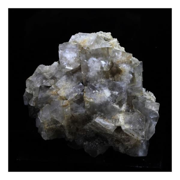 Fluorit - Inte specificerad - 334.0 ct - Grå - Kristall - Äkthetsbevis