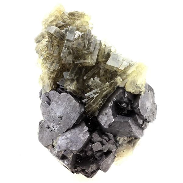 Stenar och Mineraler - ABIJOUX - Barit + Galen - 3984 ct - Oumjrane, Marocko