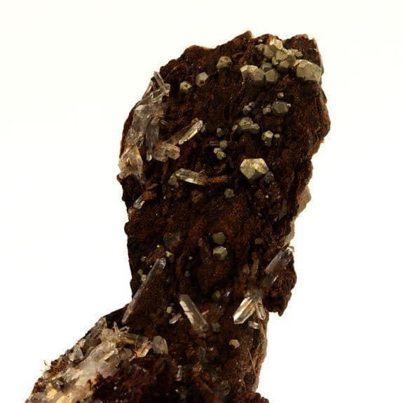 Stenar och mineraler - ABIJOUX - Kvarts - Siderit - Pyrit