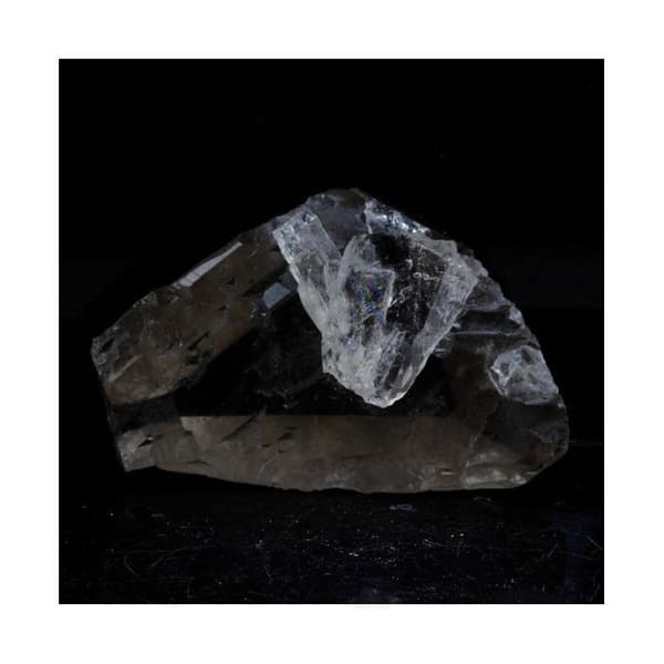 Rökkvarts - ABIJOUX - Les Deux Alpes, Oisans, Isère - 53,15 ct - Omkristalliserat blad
