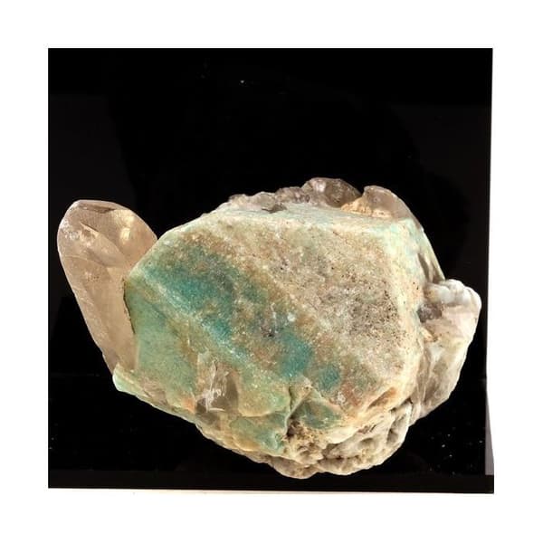 Stenar och Mineraler - ABIJOUX - Amazonit + Rökigt kvarts - Grön - Unisex - 1589.5 ct