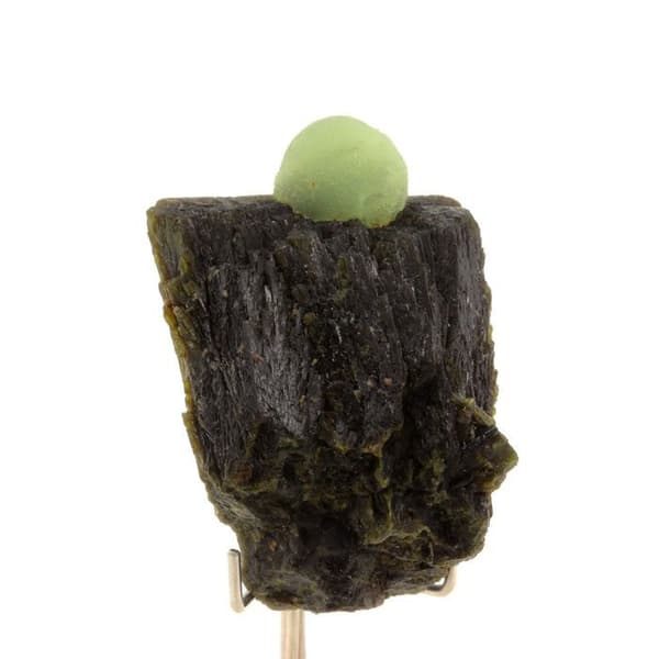 Stenar och Mineraler - ABIJOUX - Prehnit + Epidot - Grön - Blandet - 450 ct