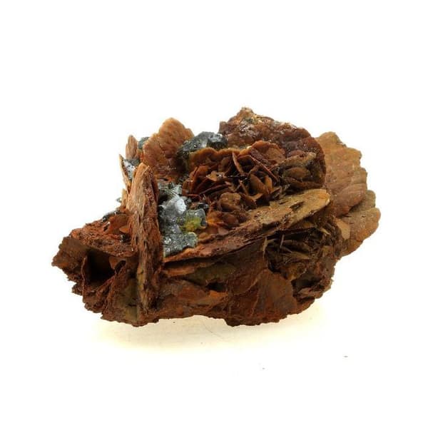 Stenar och mineraler - ABIJOUX - Siderit + Sphalerit + Bournonit - Pierre Rousse Gruva, Vizille, Isère