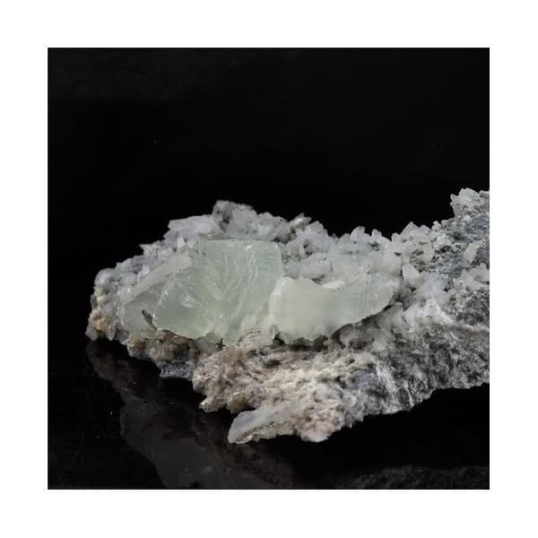 Kristall - ABIJOUX - Prehnite - 69,2 ct - Grön - Blandad
