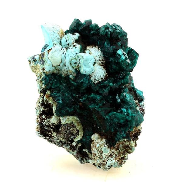 Kristall - ABIJOUX - Dioptas + Chrysocolla - 454.0 ct - Grön - Blandad