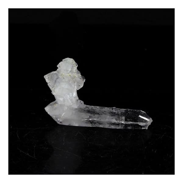 Stenar och mineraler. Dubbelterminerad kvarts. 8,75 ct. Puits Brides, La Gardette-gruvan, Bourg d’Oisans, Frankrike.