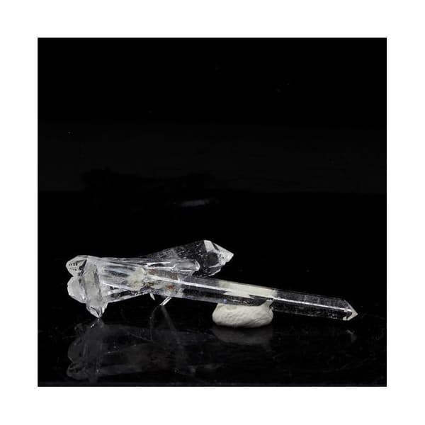 Kvars biterminerad - ABIJOUX - 10,5 ct - La Gardette-gruvan - Grå - Blandad