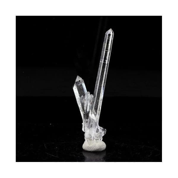Kvars biterminerad - ABIJOUX - 10,5 ct - La Gardette-gruvan - Grå - Blandad
