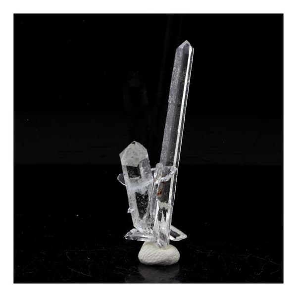 Kvars biterminerad - ABIJOUX - 10,5 ct - La Gardette-gruvan - Grå - Blandad