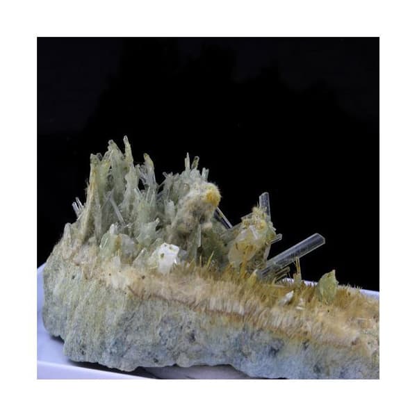 Pierre - ABIJOUX - Clinozoisit - 90,0 ct - Marine de Scala - Haute-Corse - Grå