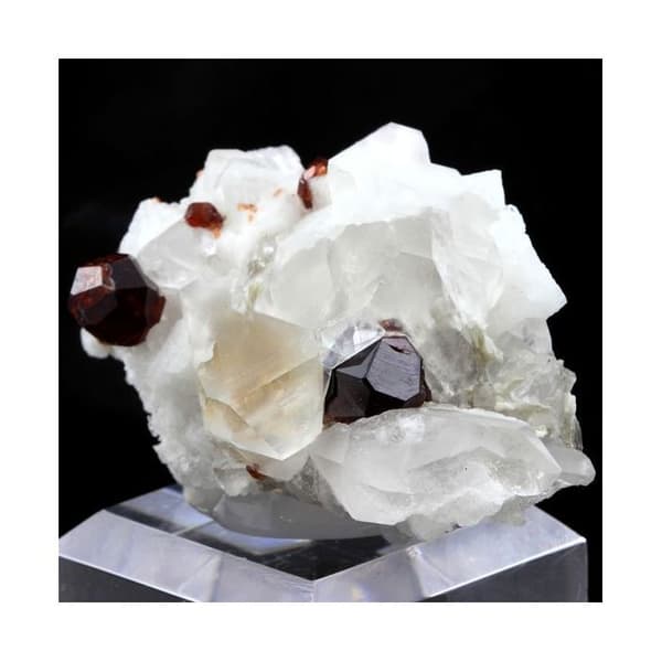 Stenar och Mineraler - ABIJOUX - Ortoplas, Kvarts, Granat - 276 ct - Gilgit, Pakistan