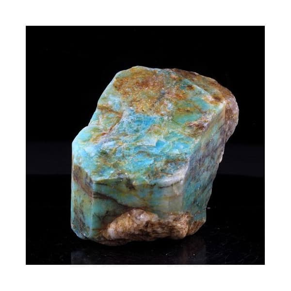 Stenar och Mineraler - Amazonit - 427,5 ct - Konso - Äkthetscertifikat - Dimensioner 48x40x30 mm