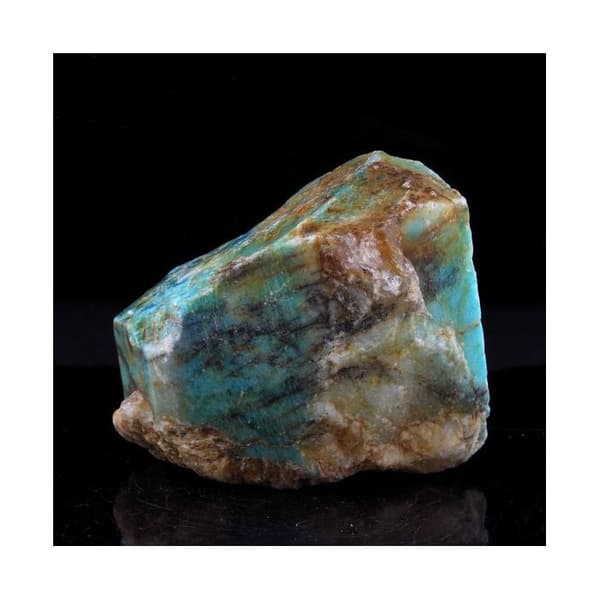 Stenar och Mineraler - Amazonit - 427,5 ct - Konso - Äkthetscertifikat - Dimensioner 48x40x30 mm