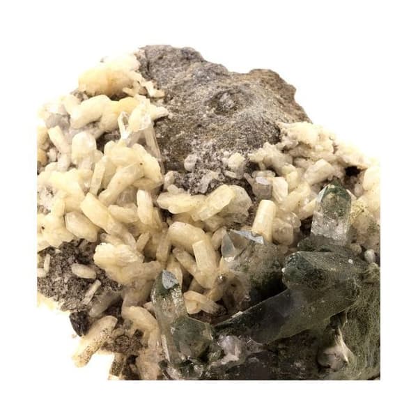Stenar och Mineraler - ABIJOUX - Kvarts - Vit - Albite - Kalkspat