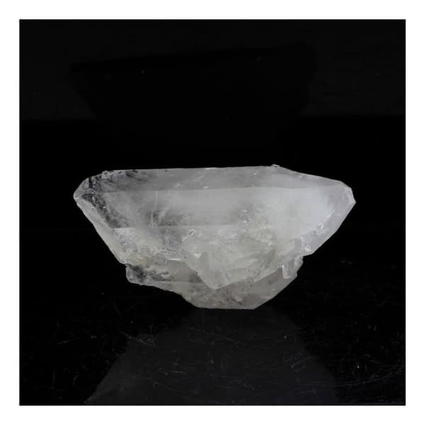 Dubbelterminerad kvarts - ABIJOUX - Puits Brides, La Gardette Mine, Bourg d'Oisans - 41,50 ct - Vit - Blandat