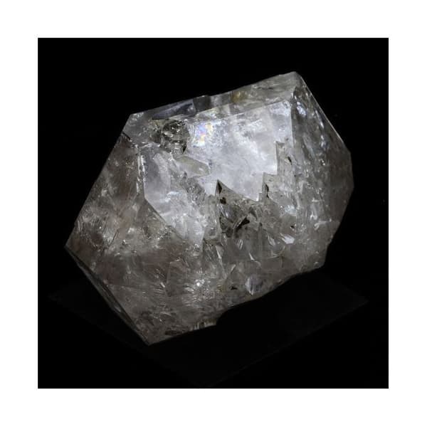 Kvartsfönster - ABIJOUX - 250,0 ct - Grå - 45 x 38 x 28 mm - Äkthetscertifikat