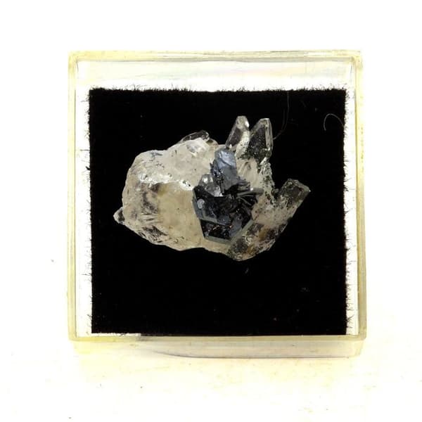 Stenar och mineraler - ABIJOUX - Kvarts + Hematit - 18,5 ct - Saint Christophe-en-Oisans, Frankrike