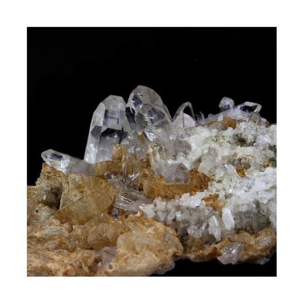 Stenar och mineraler - ABIJOUX - Kvarts - Albit - Kalcit