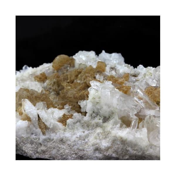 Stenar och mineraler - ABIJOUX - Kvarts - Albit - Kalcit