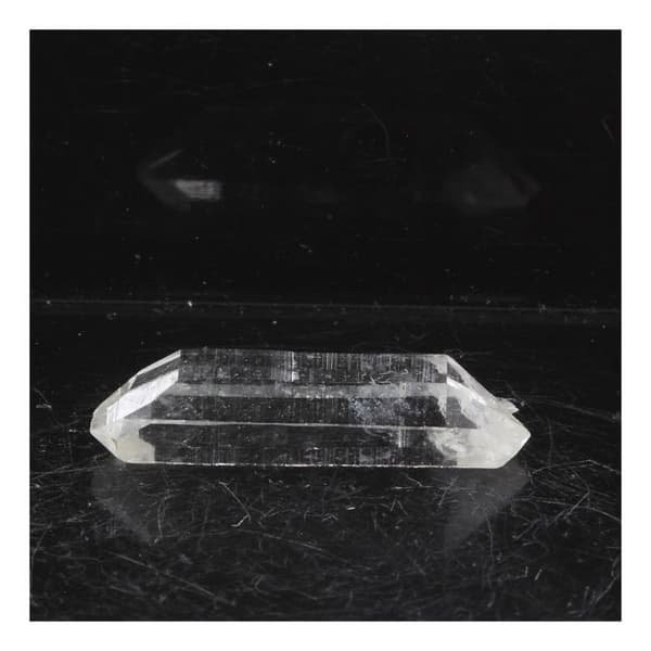 Kvarts biterminerad - Brunnsflänsar - 8.0 ct - Äkthetsintyg - 24x8x6 mm - Grå