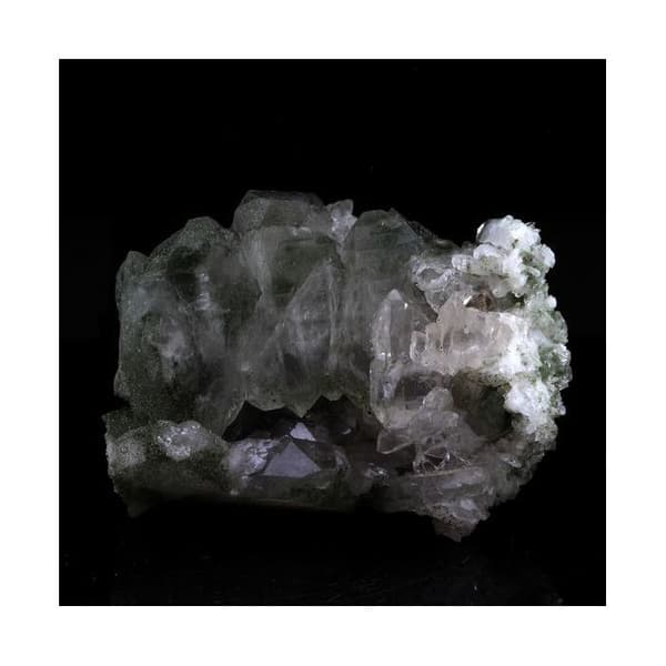Soul quartz (faden quartz) + Klorit - ABIJOUX - Orelle, Savoie - 188,40 ct